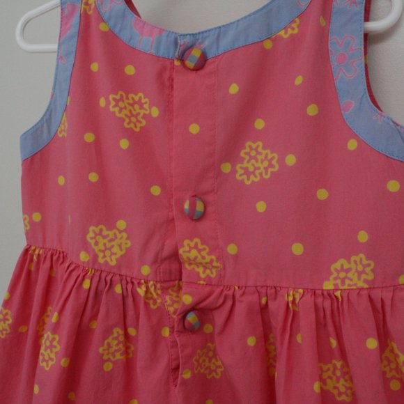 Young Colors Coral Pink Dress Girls Size 6 - Picture 6 of 10